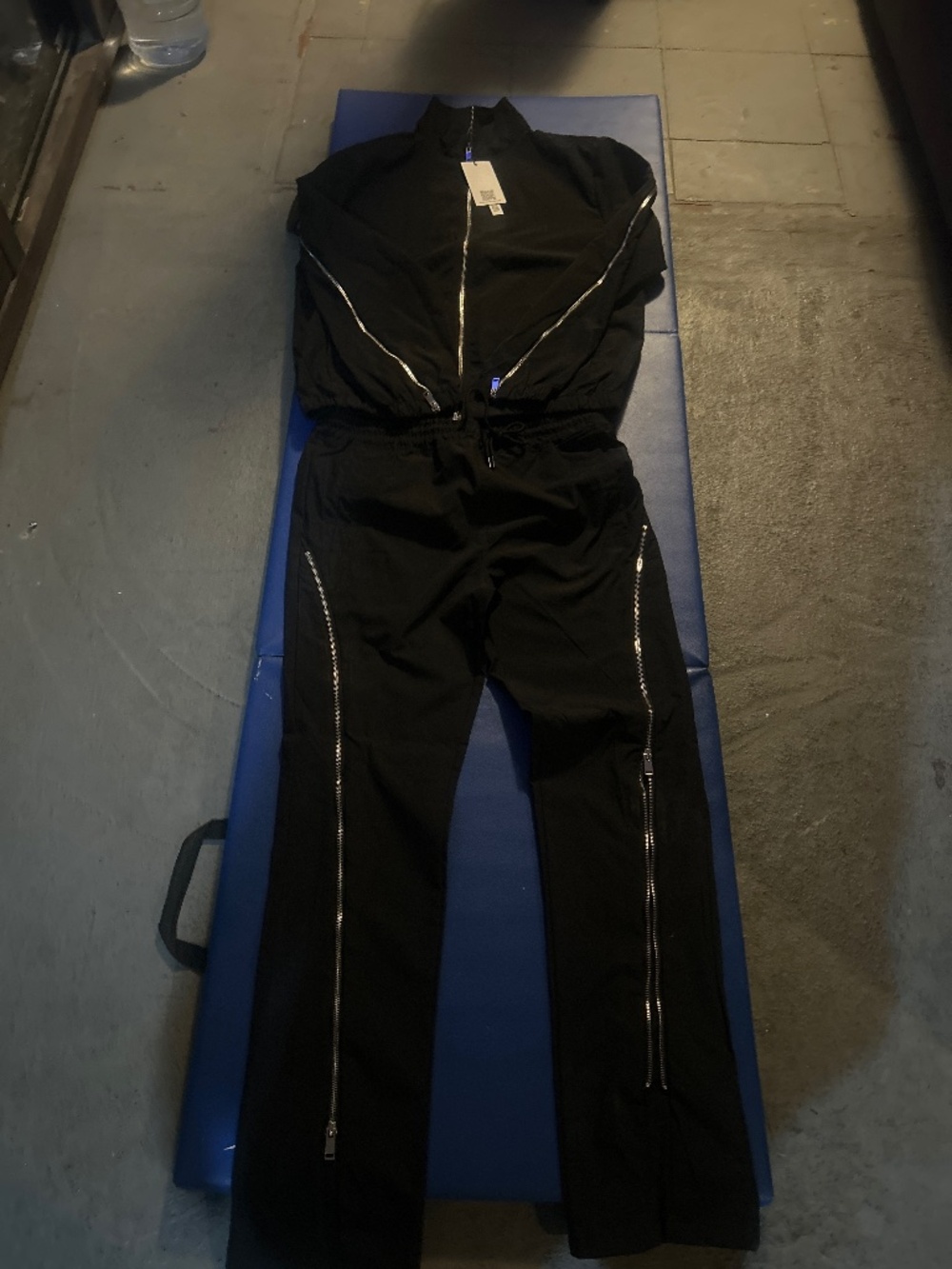 Rare Rebel Minds Black Sweatsuit Mix jacket (m) pants (L)